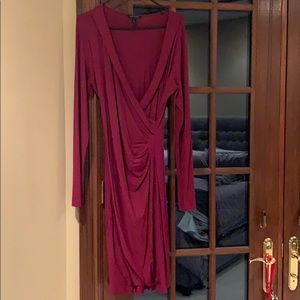 Wine colored Banana Republic wrap dress